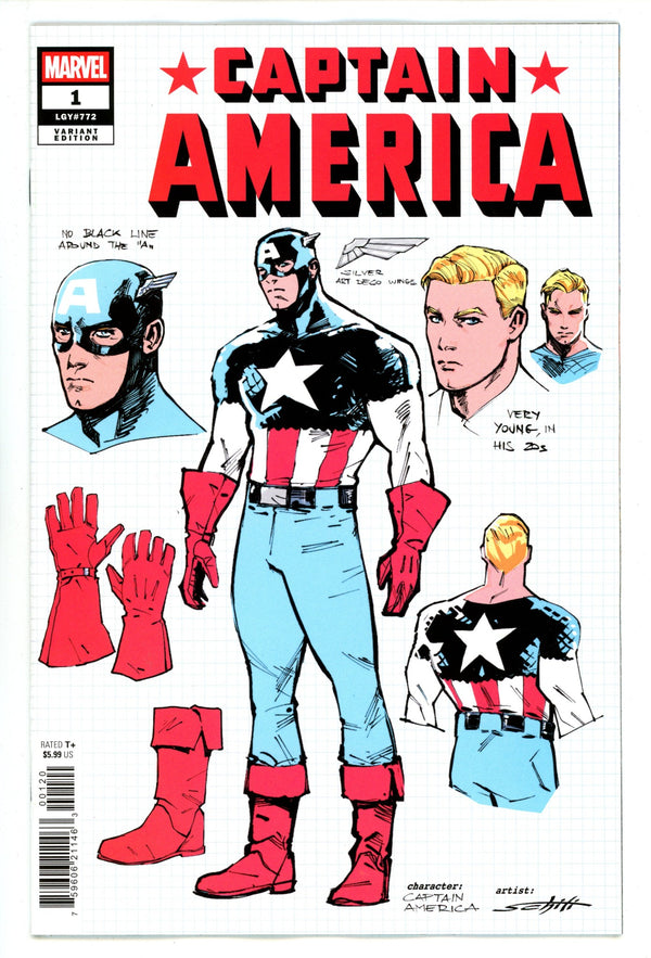 Captain America Vol 12 1 Schiti Design Incentive Variant NM (2025)