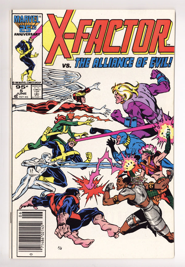 X-Factor Vol 1 5 VF (8.0) (1986) Canadian Price Variant