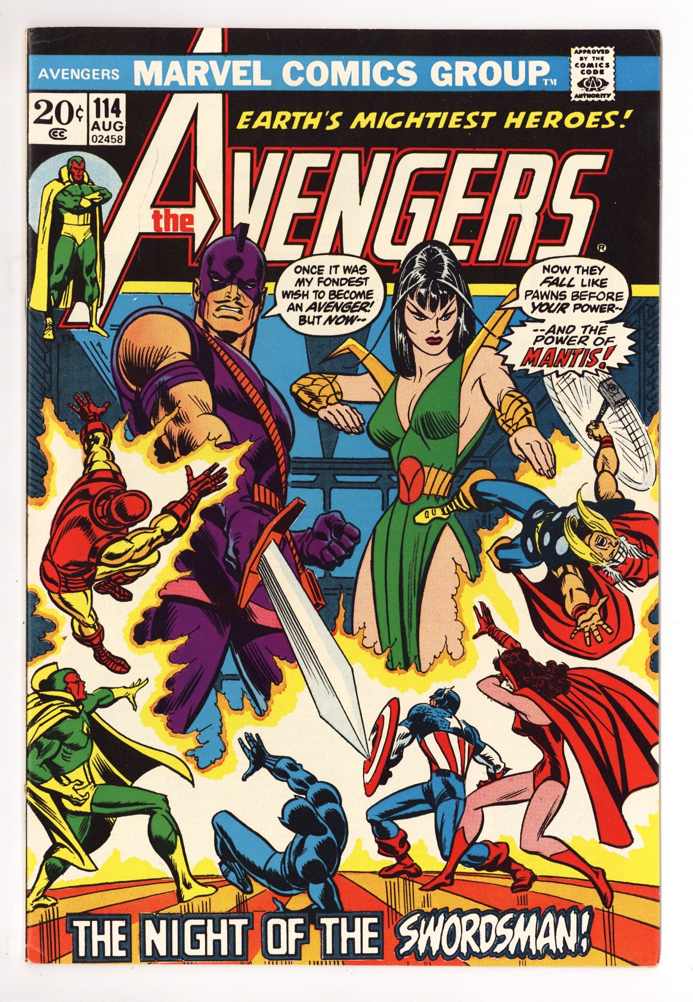 The Avengers Vol 1 114 VF- (7.5) (1973) 