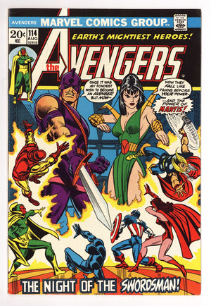 The Avengers Vol 1 114 VF- (7.5) (1973)