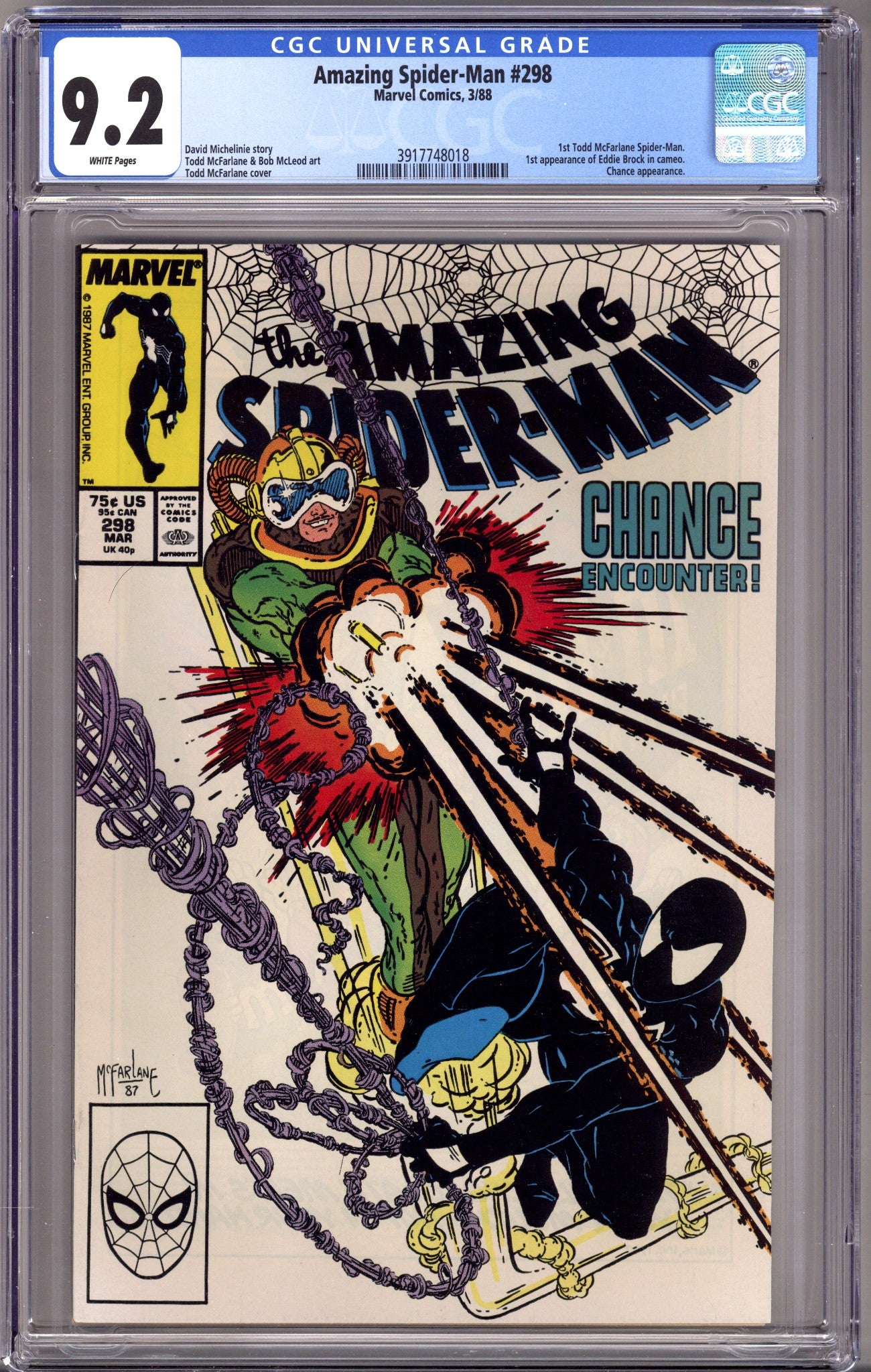 The Amazing Spider-Man Vol 1 298 CGC 9.2 (NM-) (1988) 