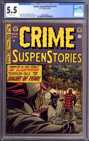 Crime SuspenStories Vol 1 12 CGC 5.5 (FN-) (1952)
