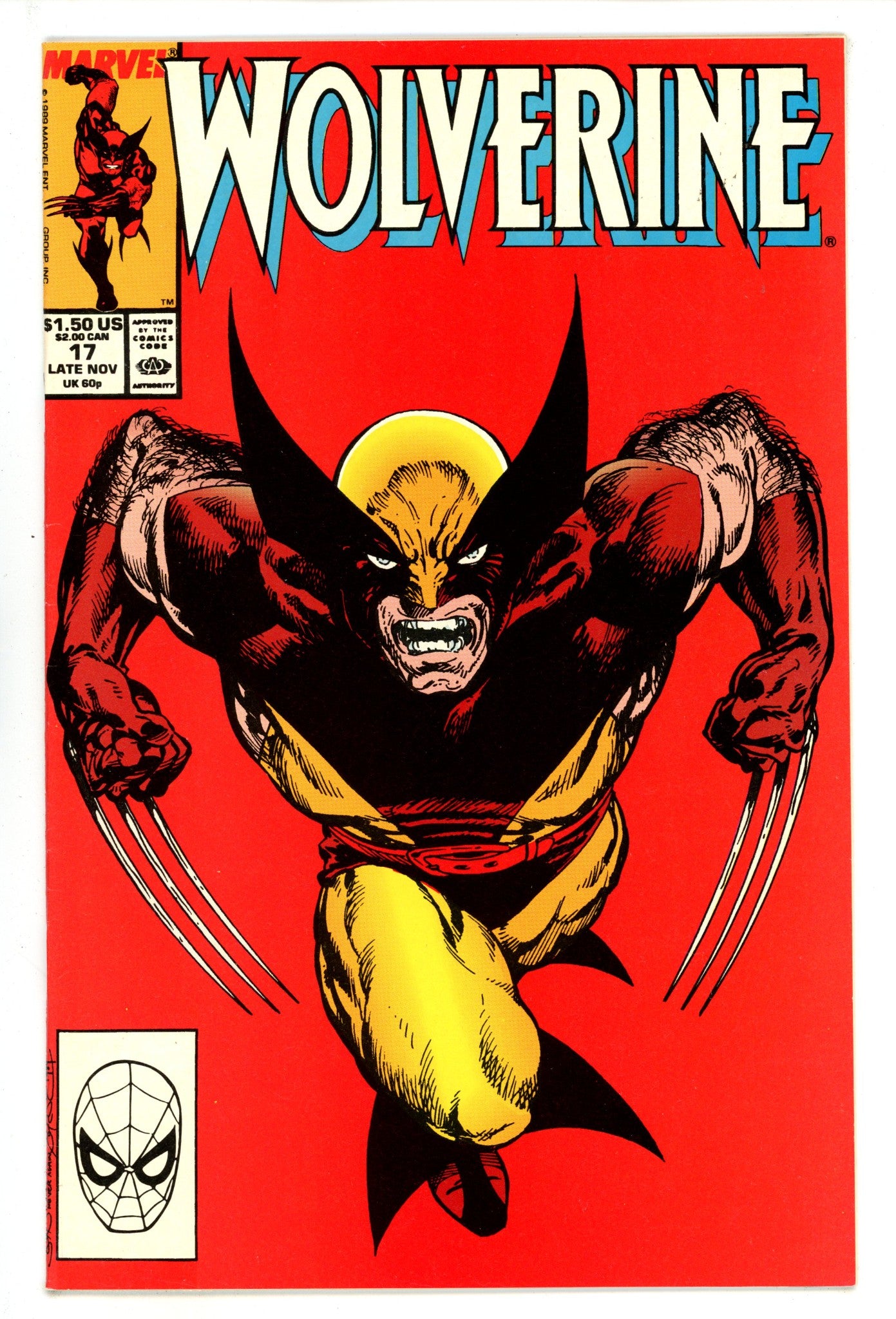 Wolverine Vol 2 17 VF (8.0) (1989) 
