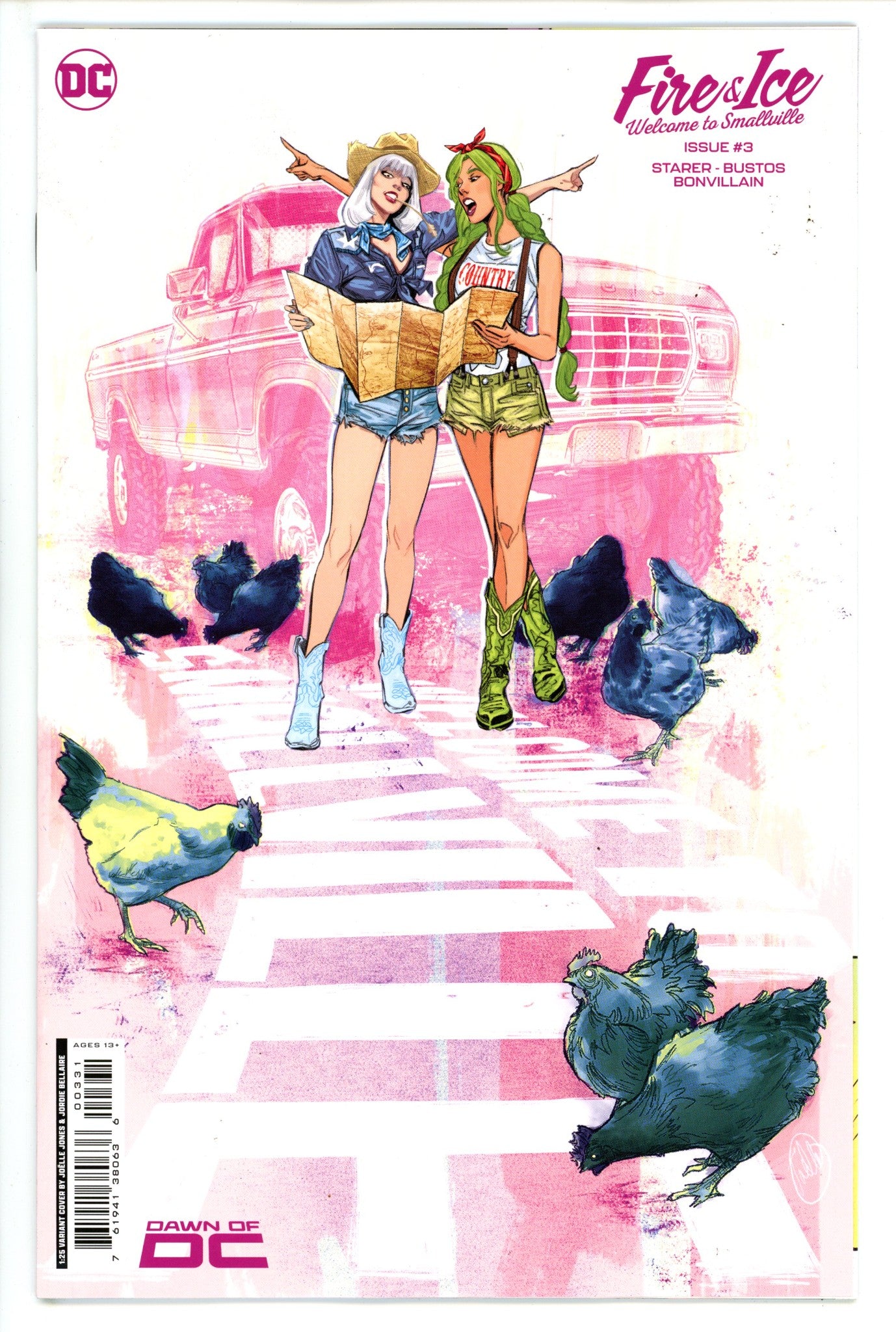 Fire & Ice Welcome To Smallville 3 Jones Incentive Variant NM+ (2023)
