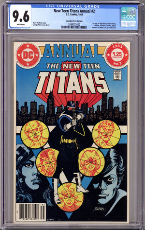The New Teen Titans Annual Vol 1 2 CGC 9.6 (NM+)   (1983)     Canadian Price Variant