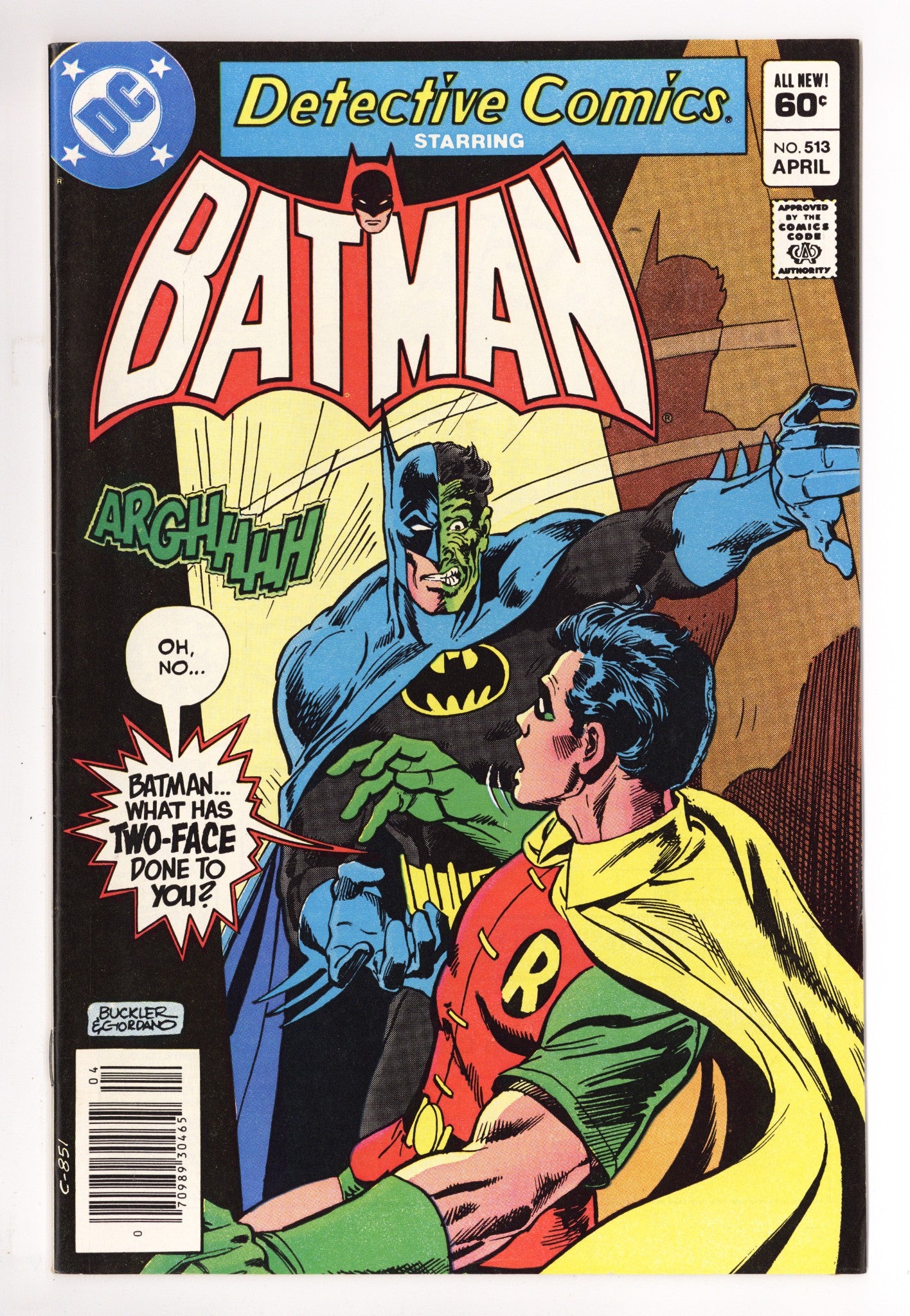 Detective Comics Vol 1 513 VF+ (8.5) (1982) Newsstand 