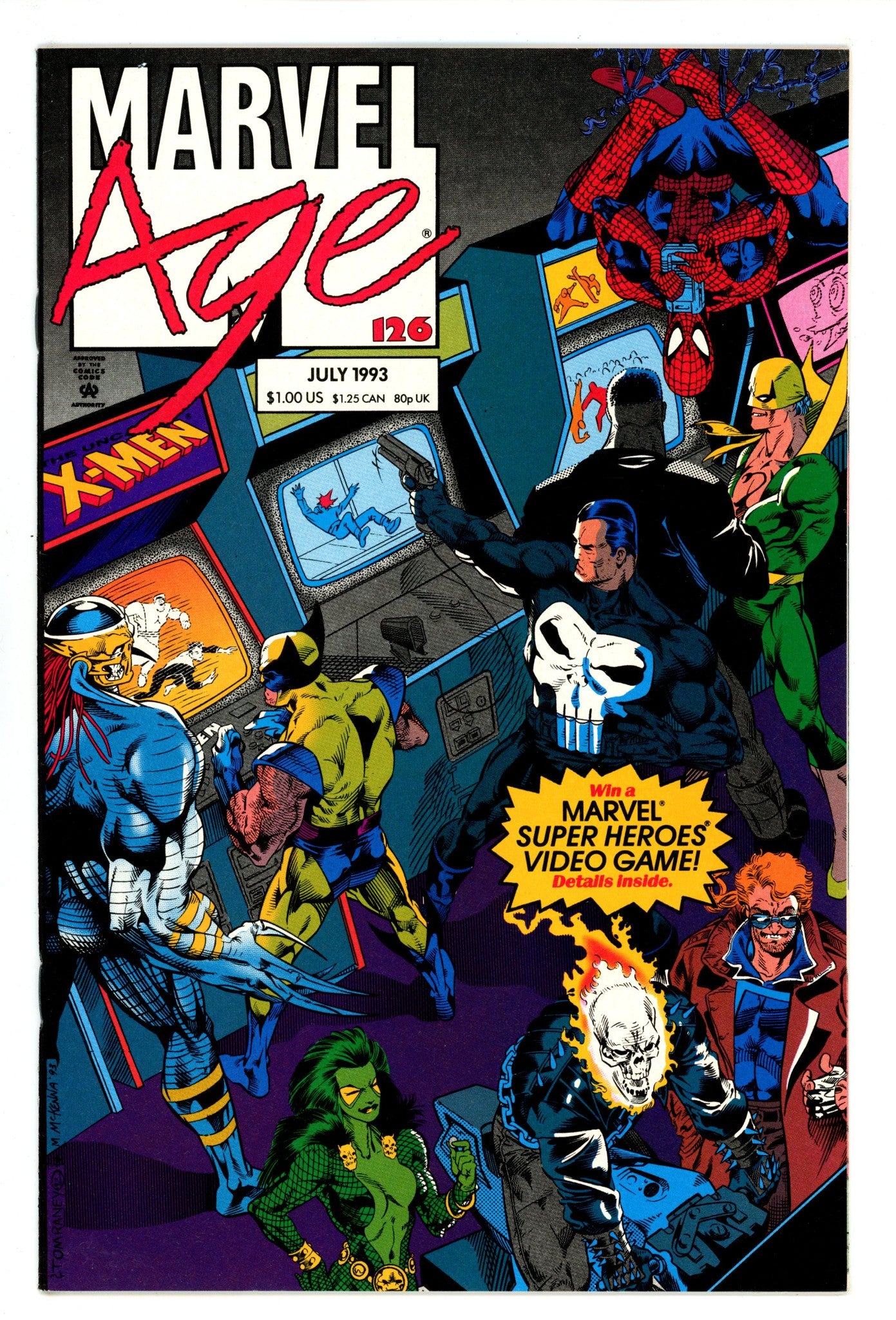 Marvel Age 126 High Grade (1993) Newsstand 