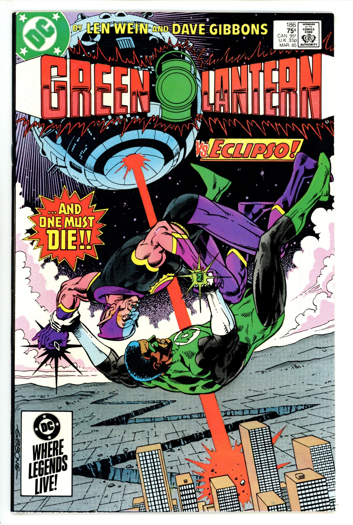 Green Lantern Vol 2 186 High Grade (1985) 