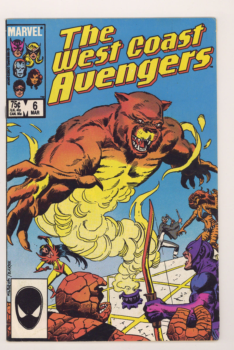 West Coast Avengers Vol 2 6 Mid Grade (1986) 