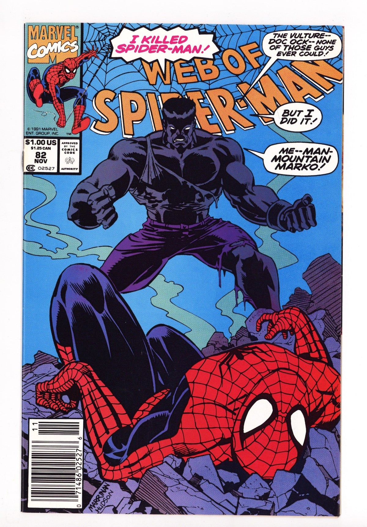 Web of Spider-Man Vol 1 82  Mid Grade   (1991)   Newsstand