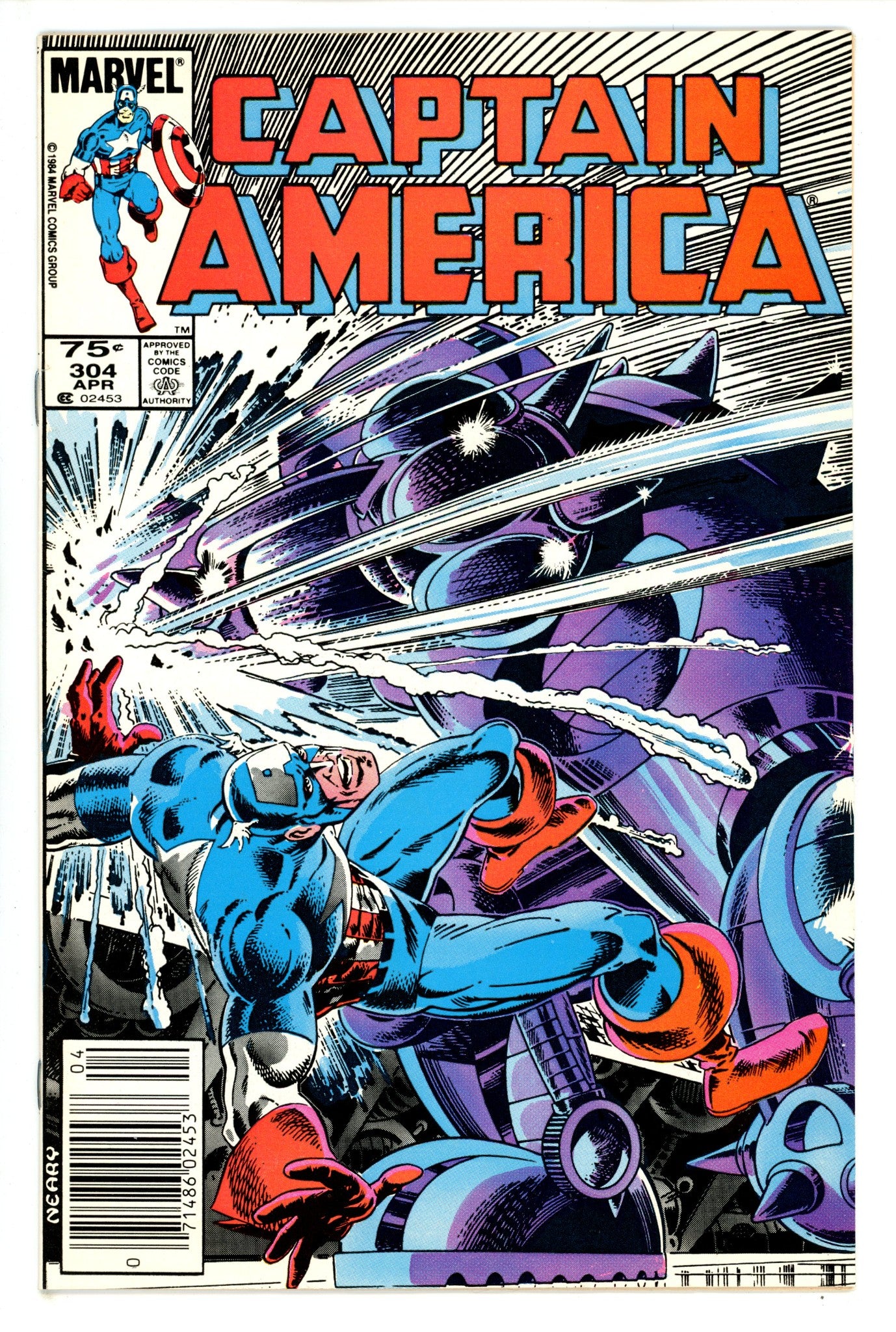 Captain America Vol 1 304 Canadian Variant VF- (1985)