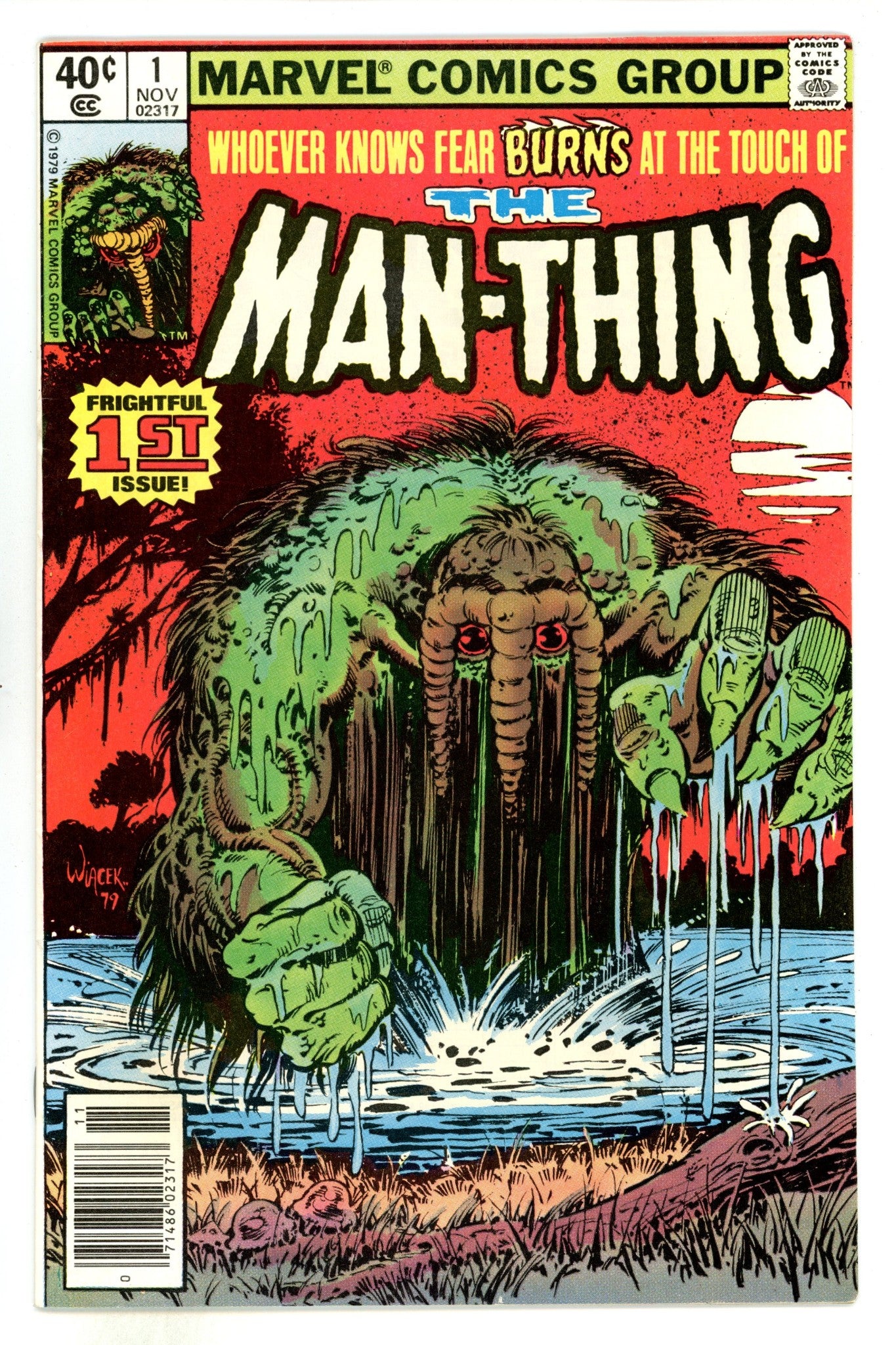 Man-Thing Vol 2 1 VF (8.0) (1979) Newsstand 