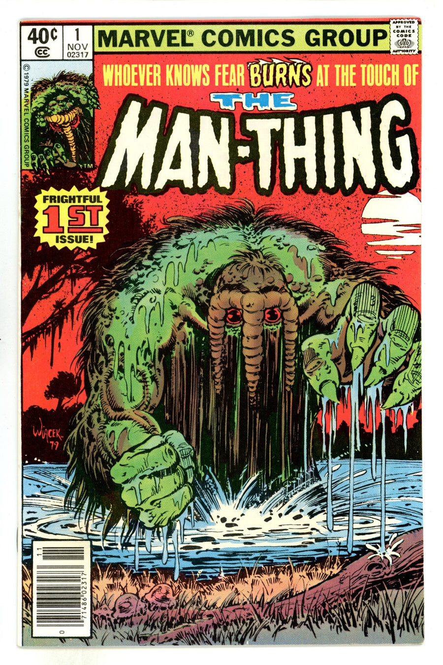 Man-Thing Vol 2 1 VF (8.0) (1979) Newsstand 