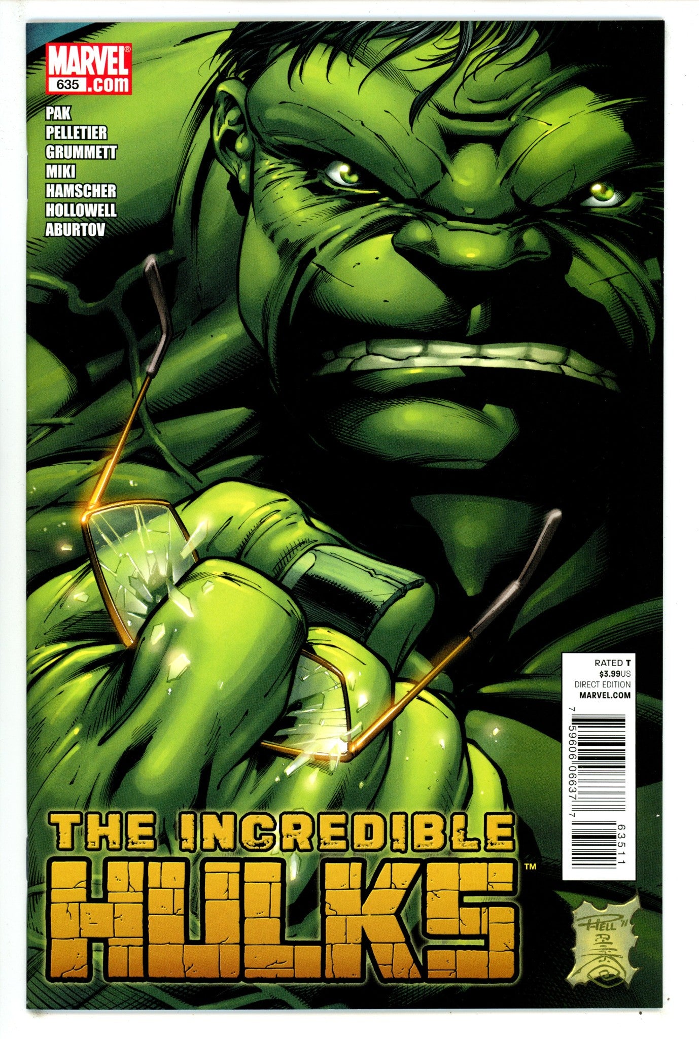 Incredible Hulks 635 High Grade (2011) 