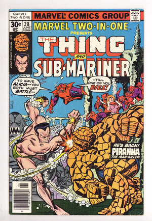 Marvel Two-in-One Vol 1 28 Mid Grade (1977)