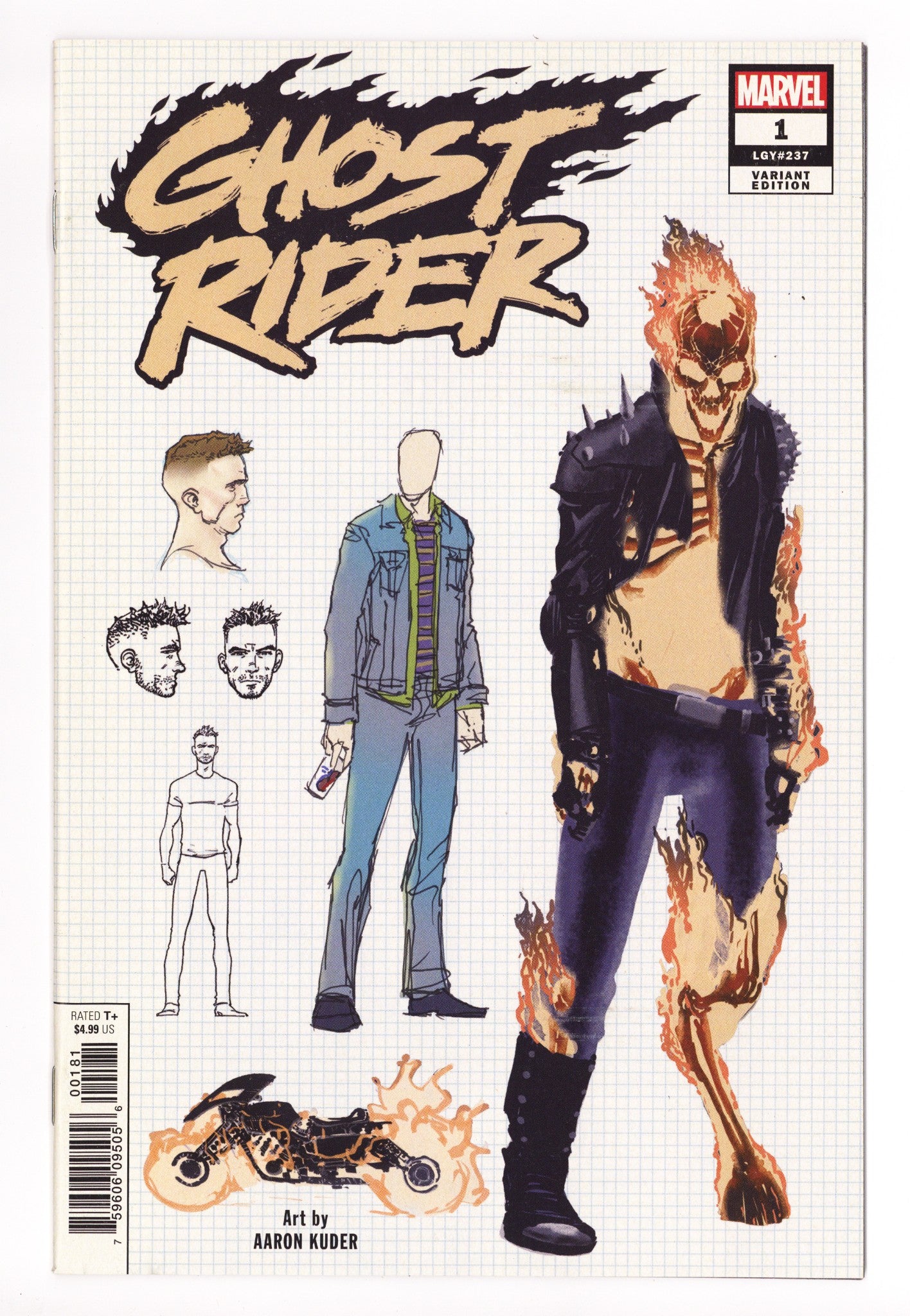 Ghost Rider Vol 8 1 (237)  High Grade   (2019) Kuder Design   Variant  