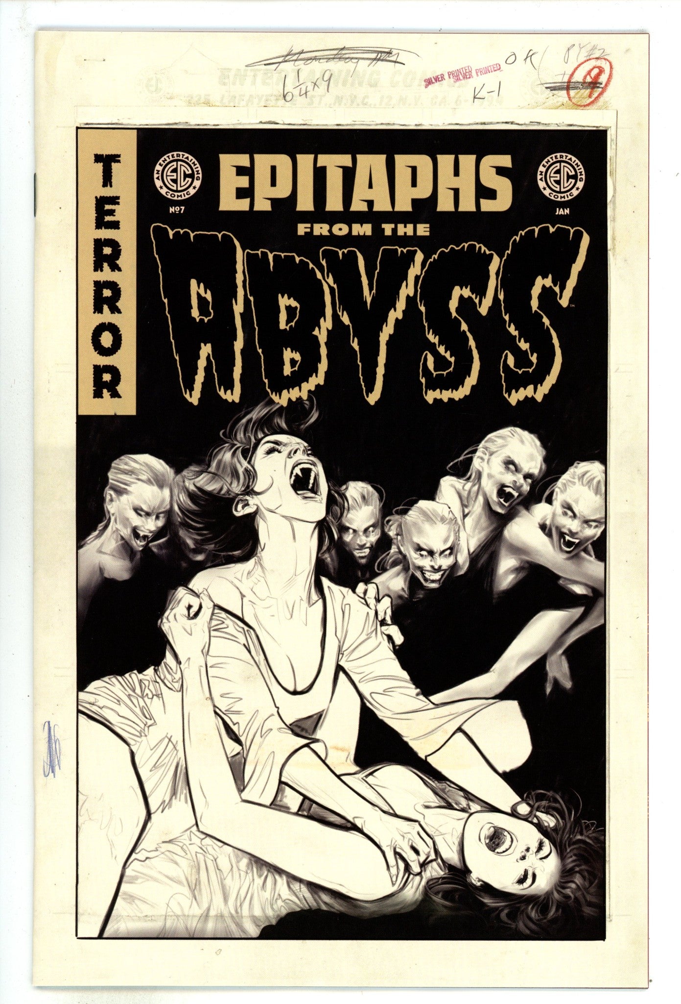 EC Epitaphs From The Abyss  7 Jones  B&W Incentive Variant NM+  (2025)