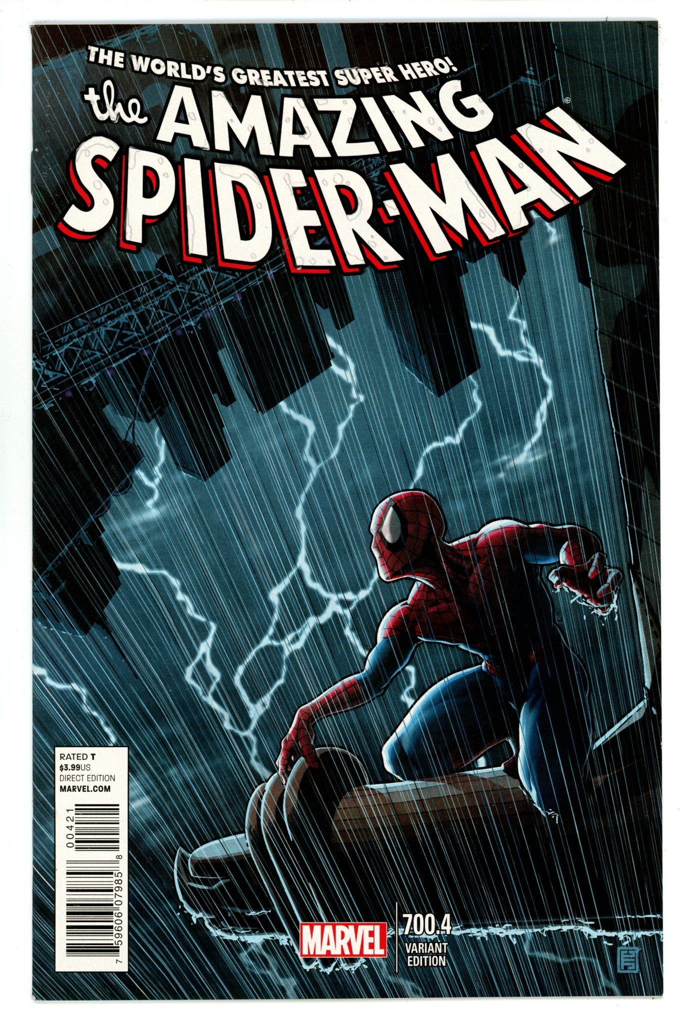 The Amazing Spider-Man Vol 2 700.4 VF/NM (9.0) (2014) Christopher Variant 