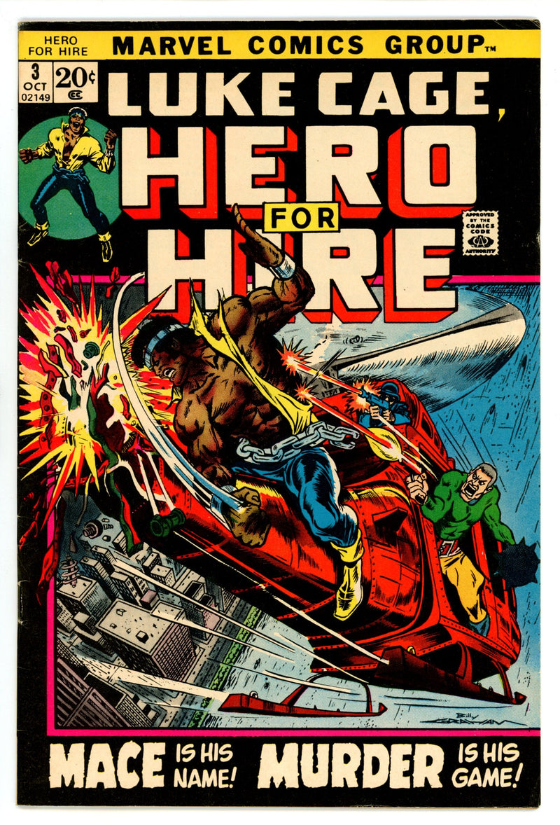 Hero for Hire 3 FN/VF (7.0) (1972) 