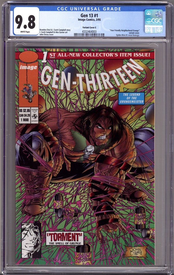 Gen 13 Vol 2 1 CGC 9.8 (NM/M) (1995) Cleary Friendly Neighbourhood Variant