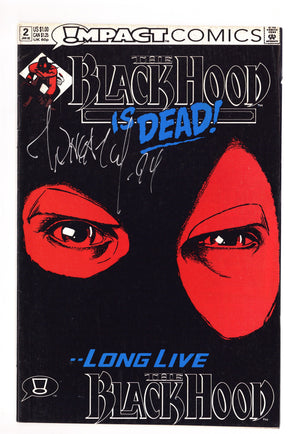 Black Hood 2 Low Grade (1992) Signed x1 Cover Mark Wheatley