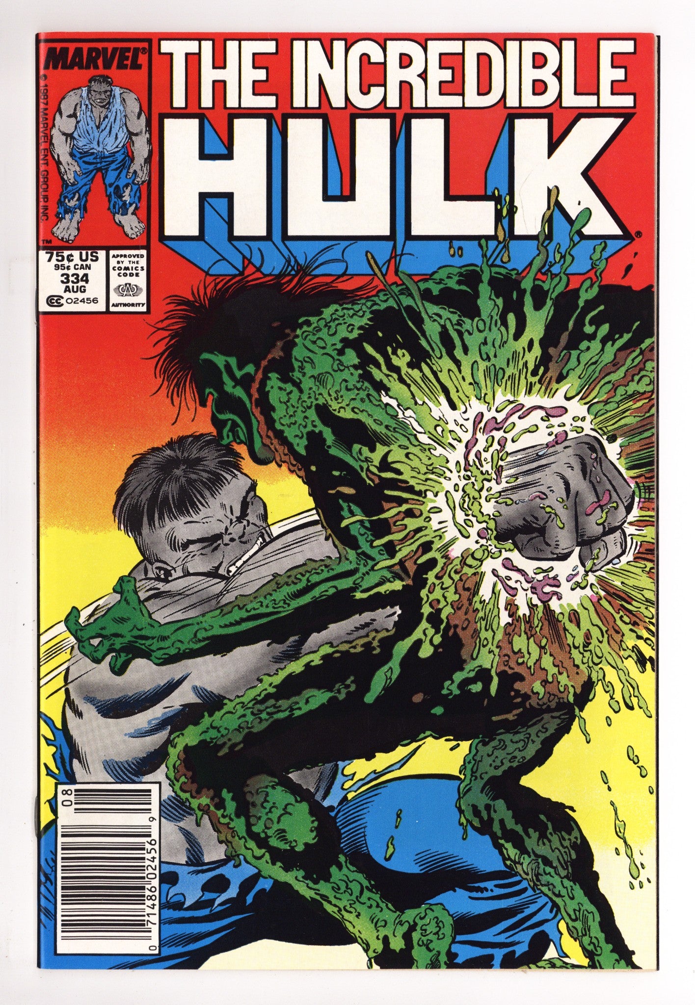 The Incredible Hulk Vol 1 334 NM- (9.2) (1987) Newsstand 
