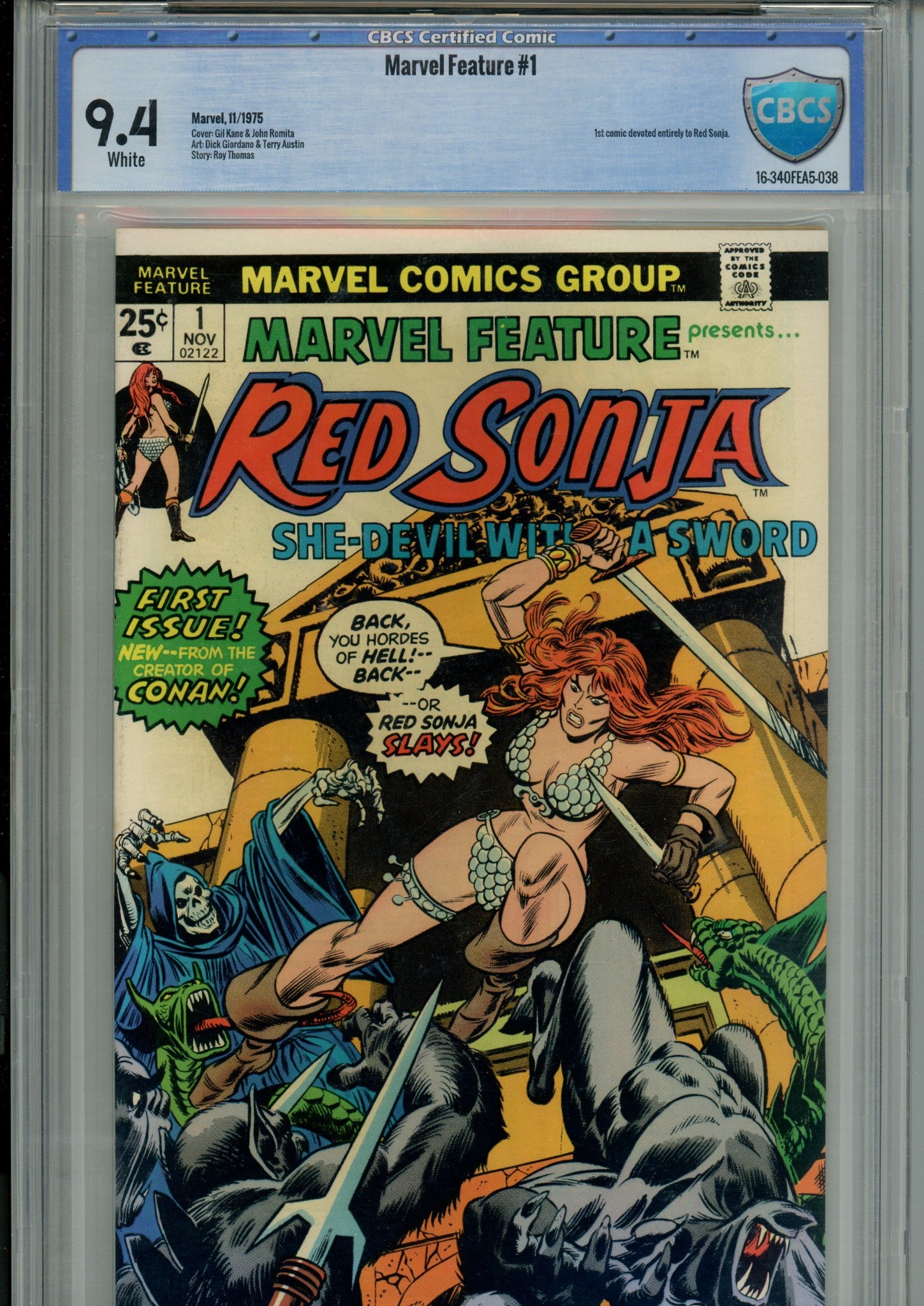 Marvel Feature Vol 2 1 CBCS 9.4 (NM) (1975) 