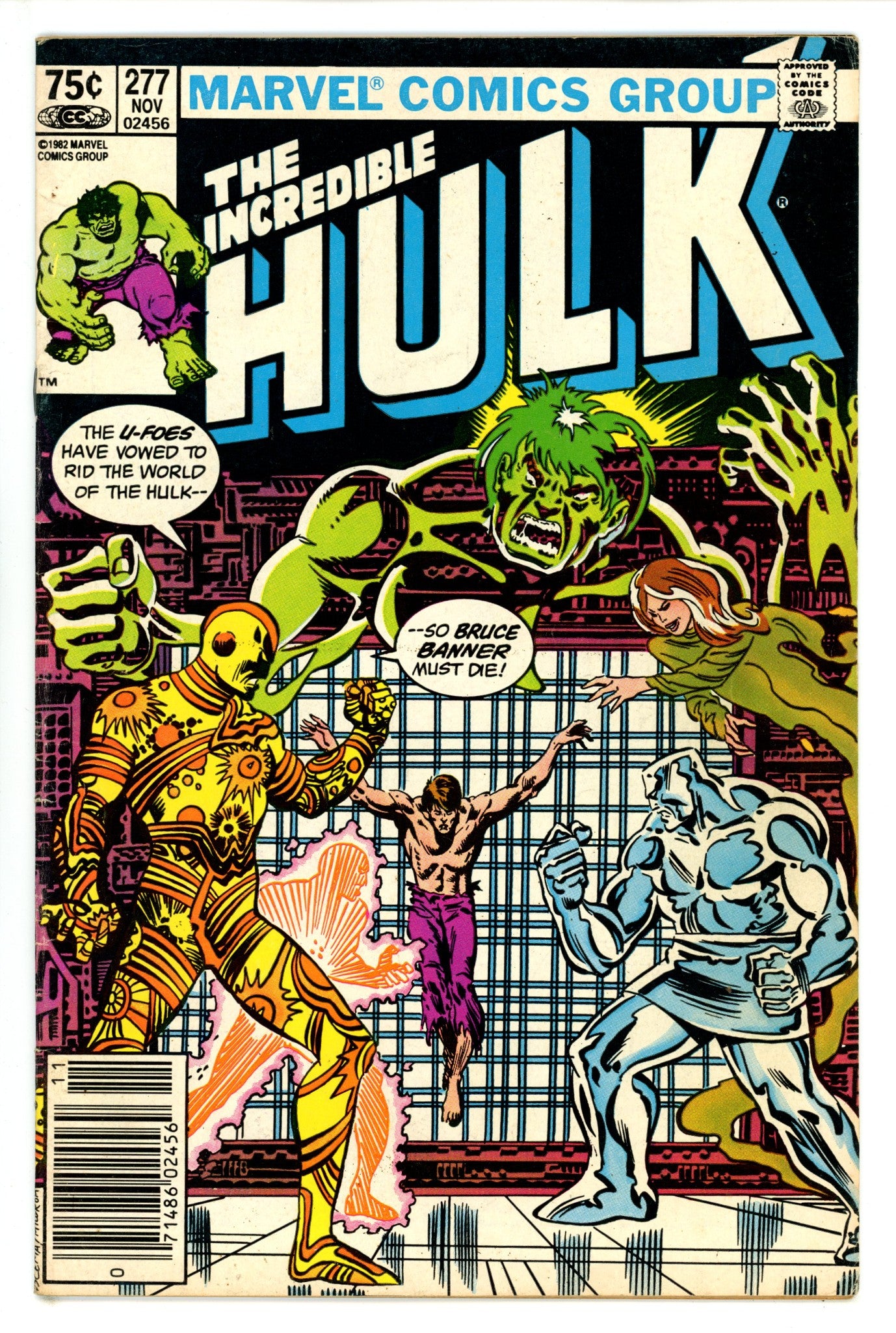 The Incredible Hulk Vol 1 277 Canadian Variant VG (1982)