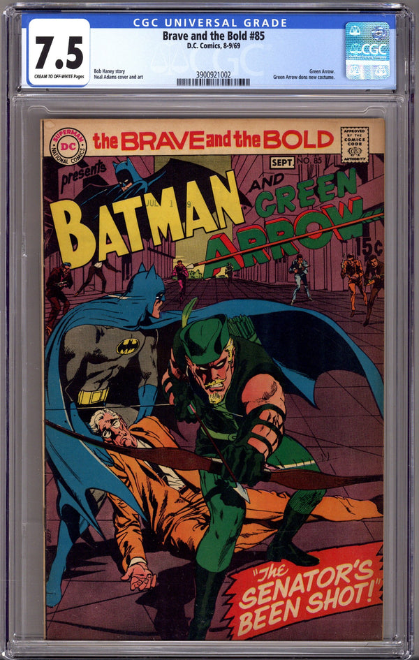 The Brave and the Bold Vol 1 85 CGC 7.5 (VF-) (1969)