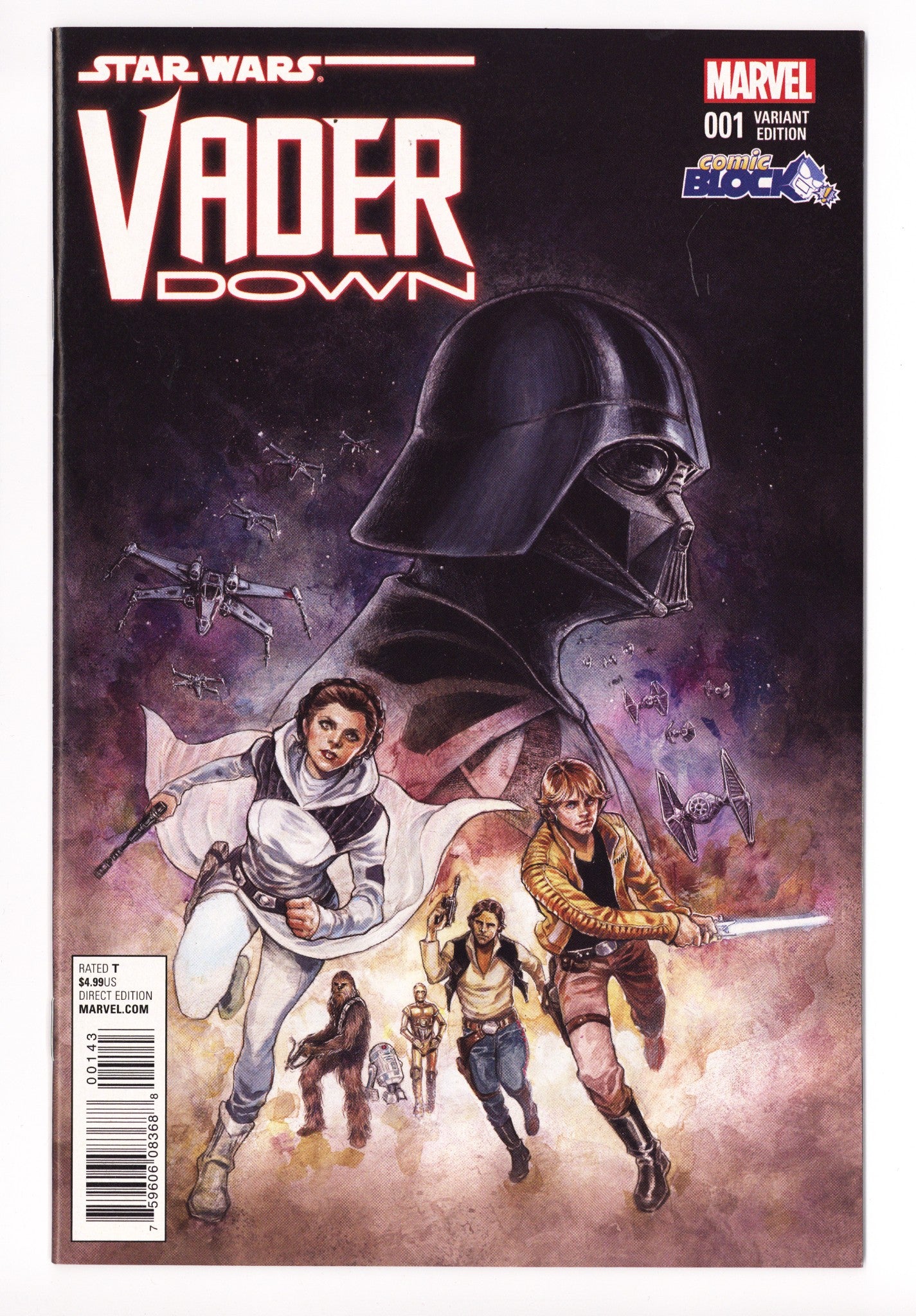Star Wars: Vader Down 1 High Grade (2016) Aaron Comic Block Exclusive Variant 