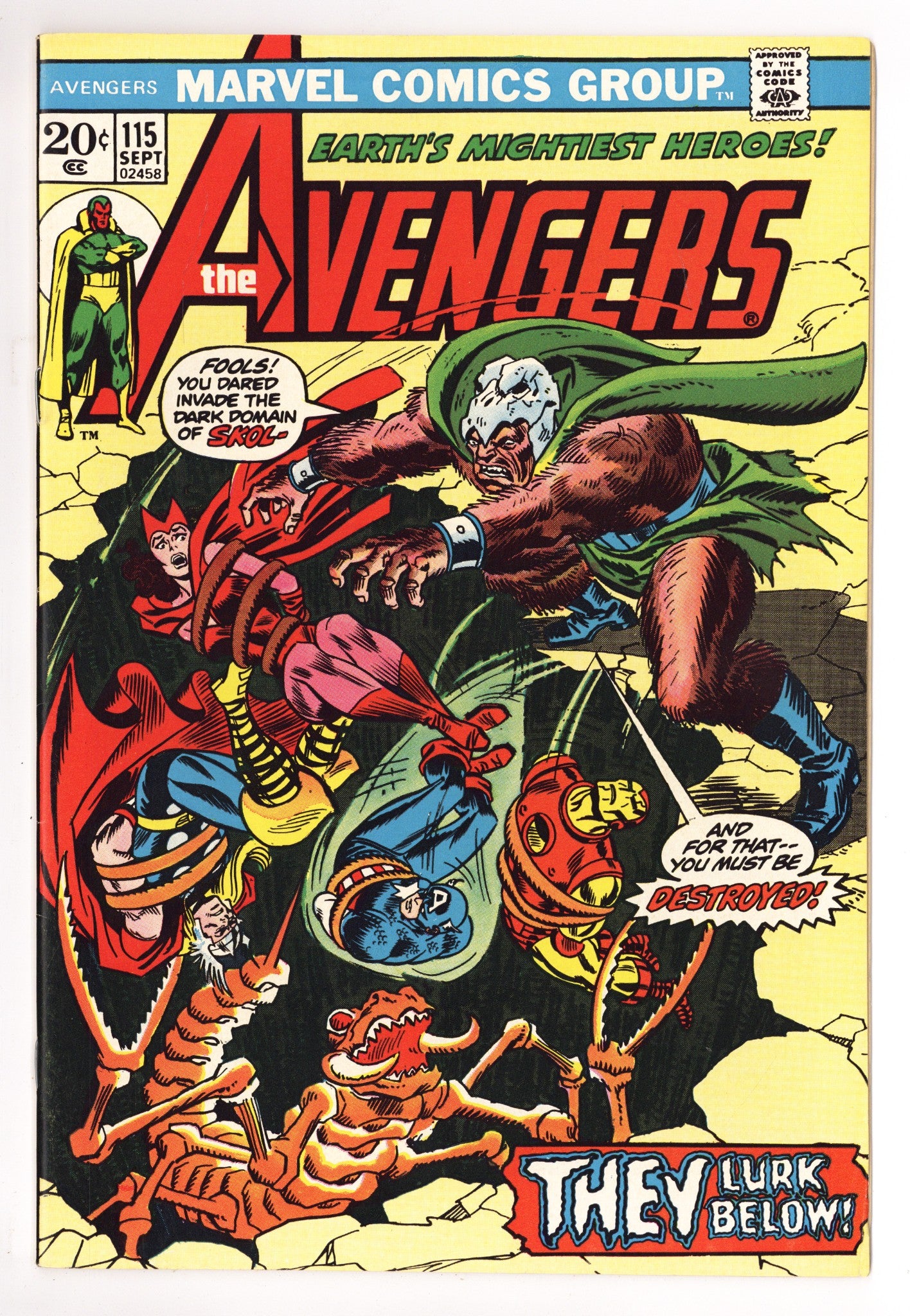 The Avengers Vol 1 115 VF- (7.5) (1973) 