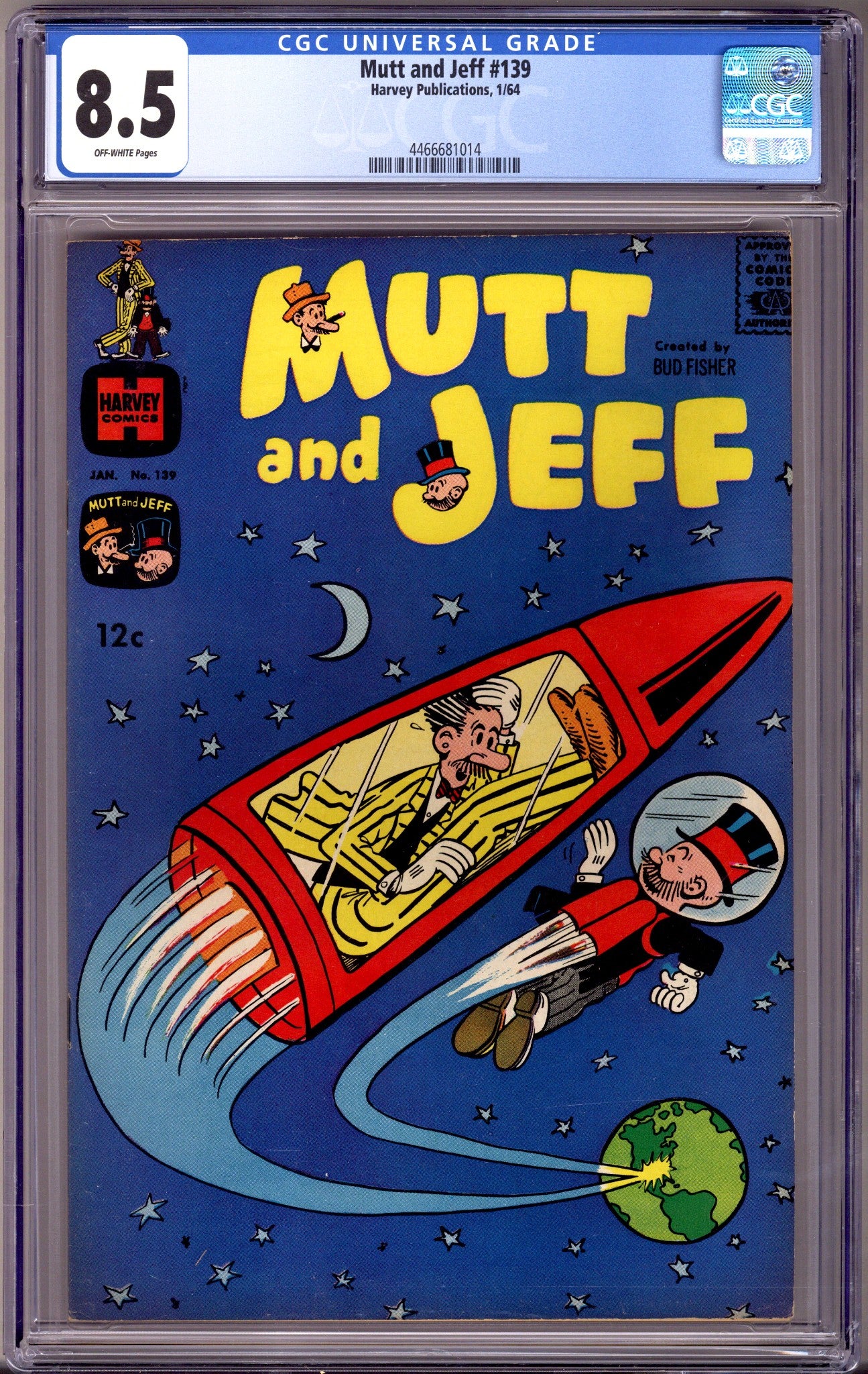 Mutt & Jeff 139 CGC 8.5 (VF+) (1964) 