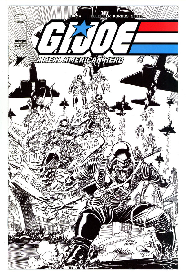 G.I. Joe A Real American Hero 308 Kubert B&W Variant (2024)
