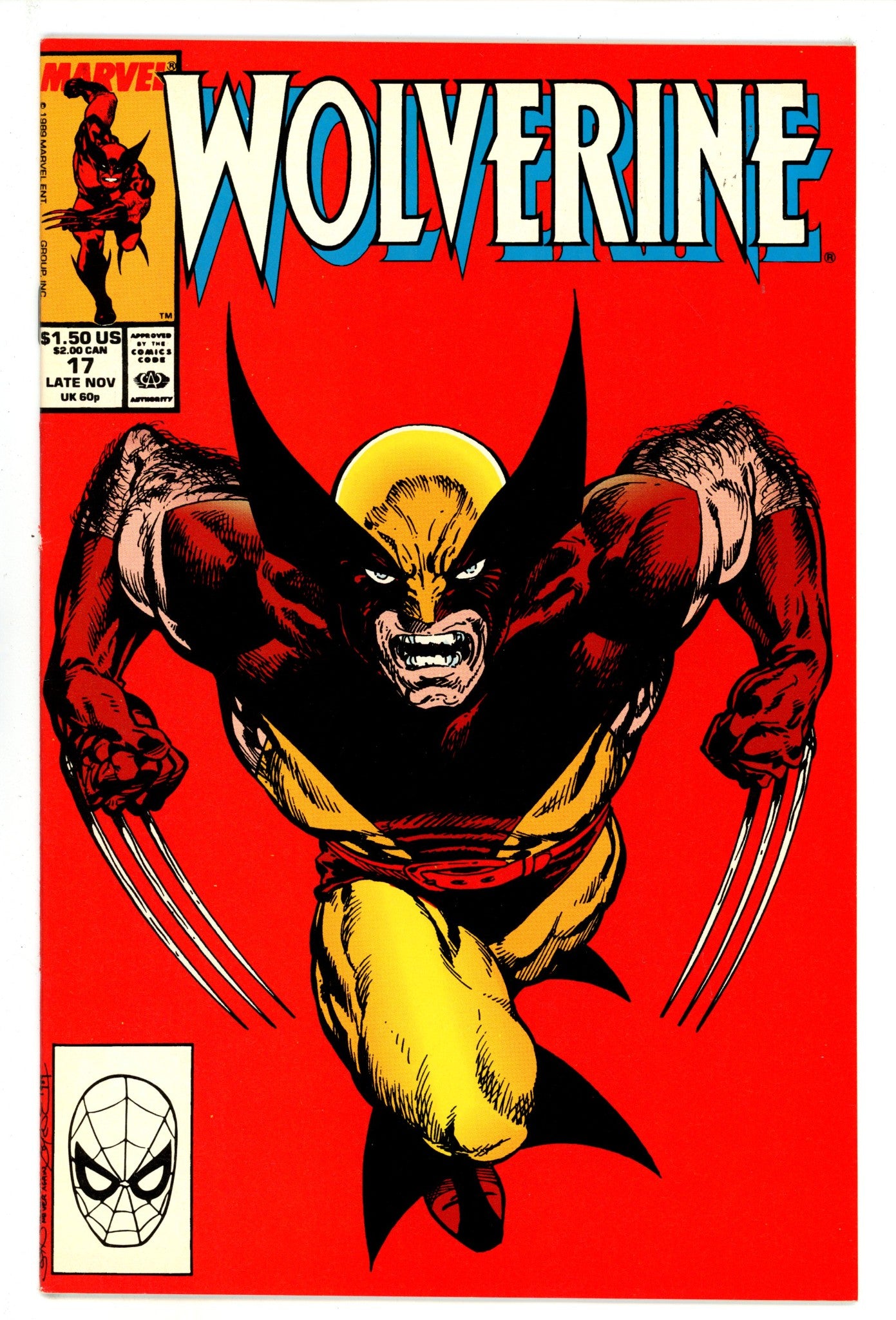 Wolverine Vol 2 17 VF+ (8.5) (1989) 