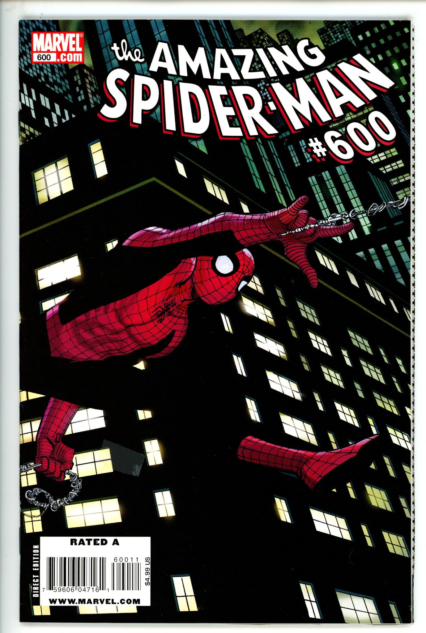 The Amazing Spider-Man Vol 2 600 Jr. Wraparound Variant VF- (2009)