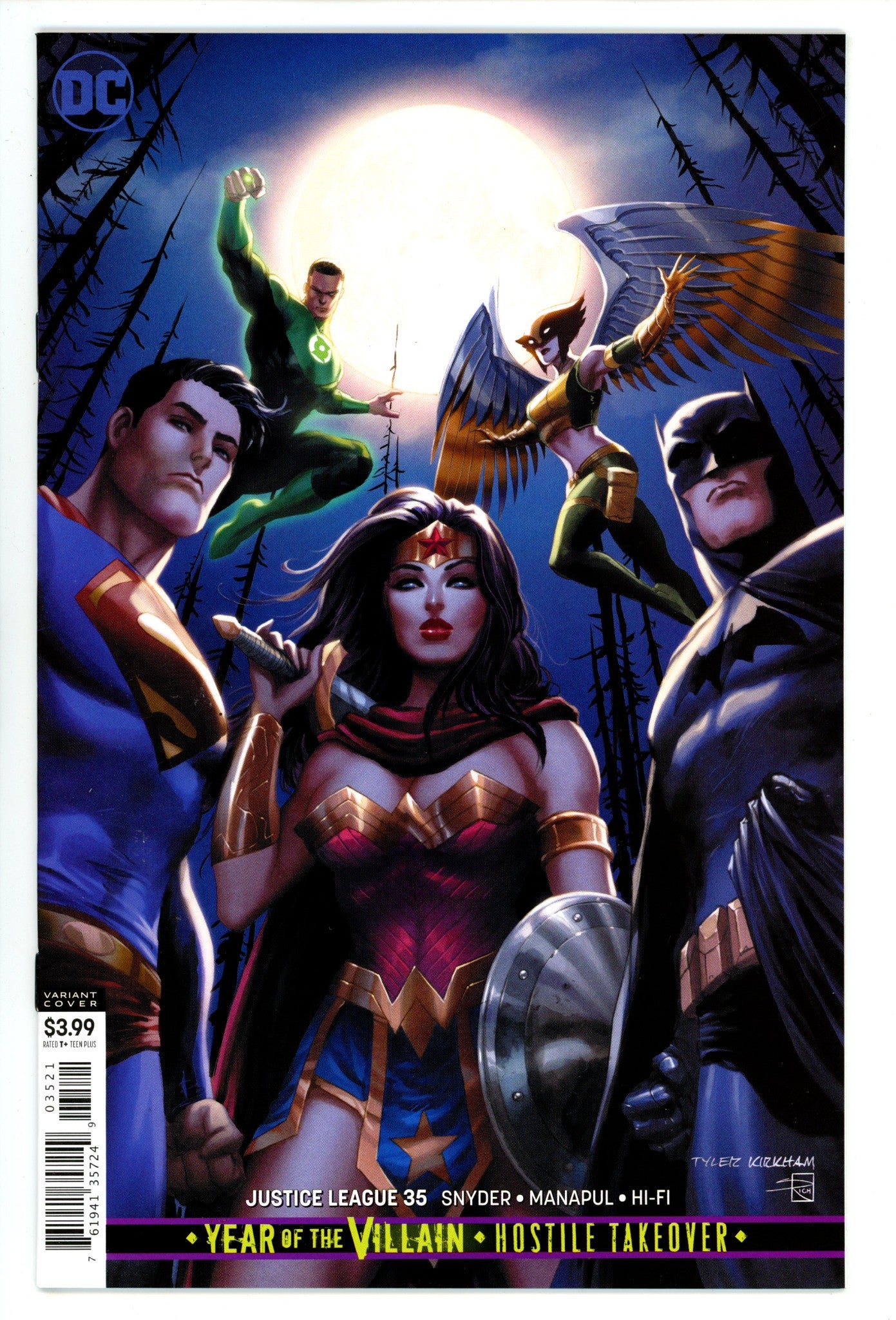 Justice League Vol 3 35 High Grade (2020) Kirkham Variant 