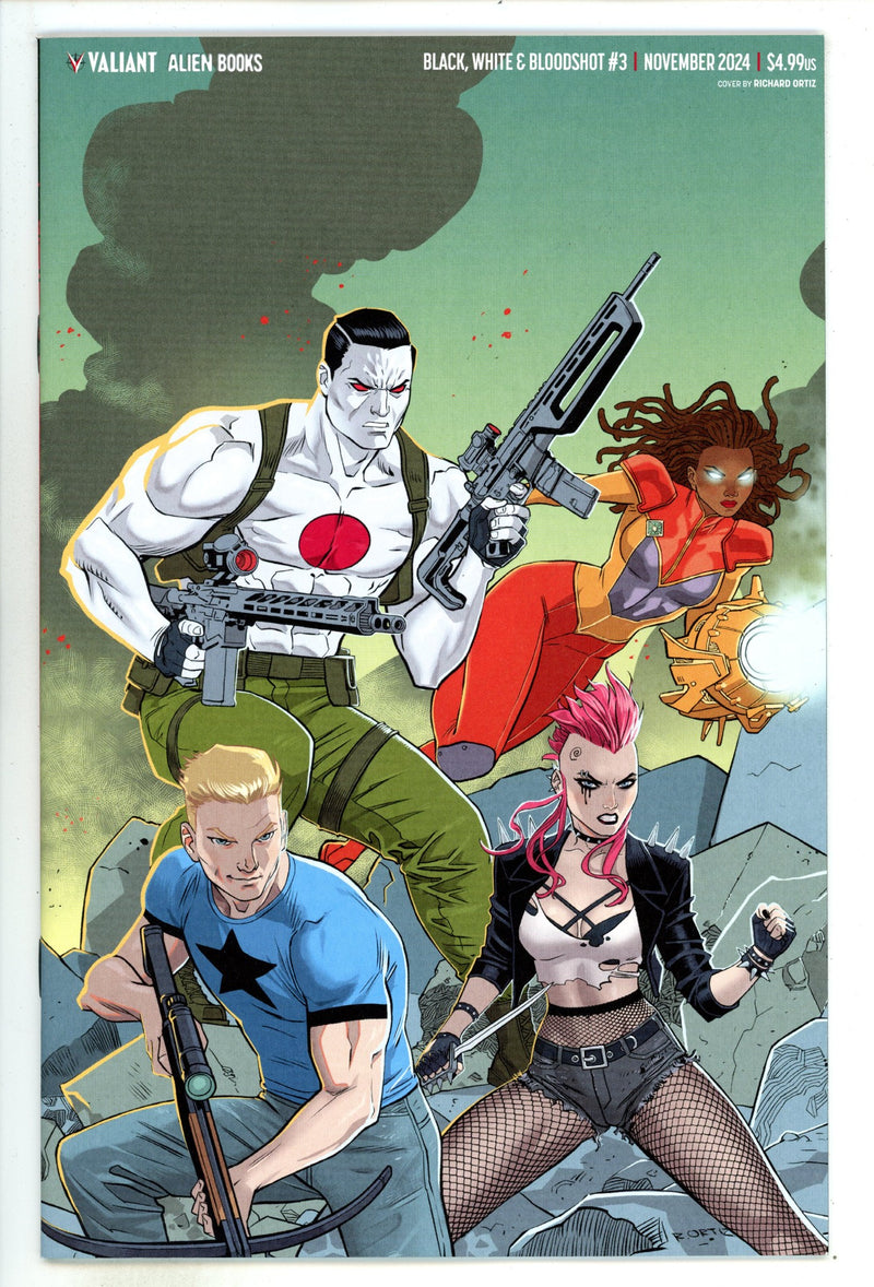 Black White & Bloodshot 3 Ortiz Connecting Homage Variant (2024)
