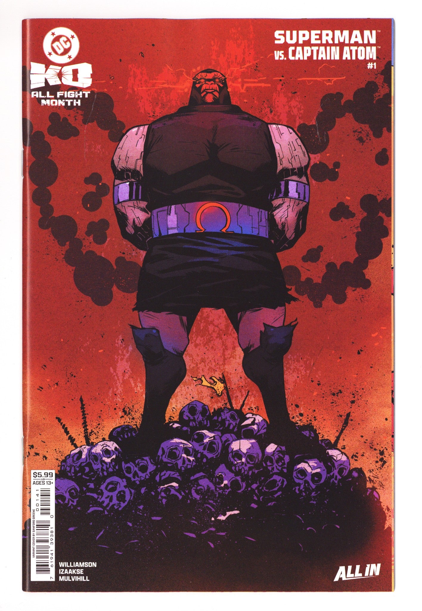 DC K.O. Superman Vs Captain Atom 1 Greene Variant (2025)