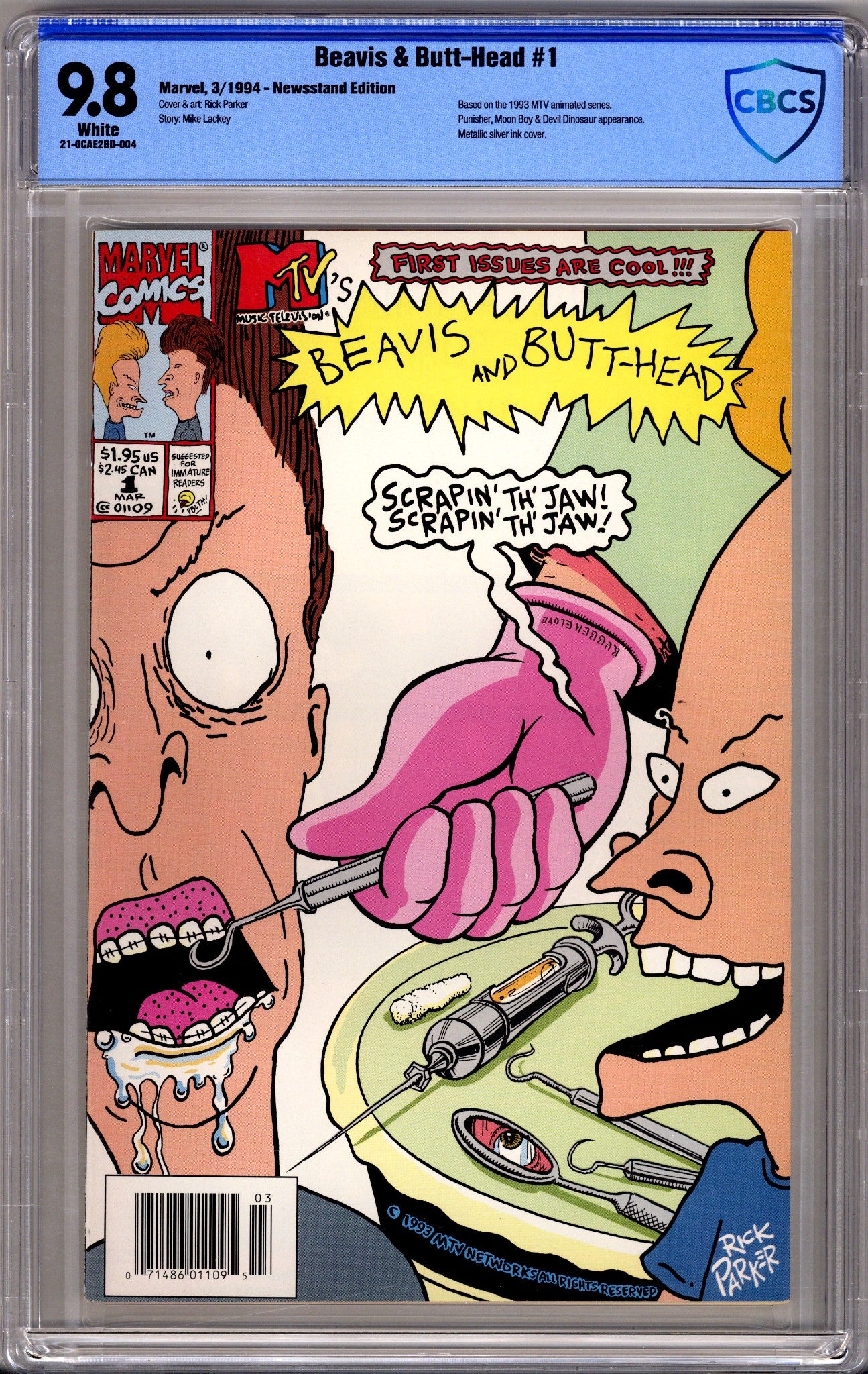 Beavis & Butt-Head   1 CBCS 9.8 (NM/M)   (1994)     Newsstand  