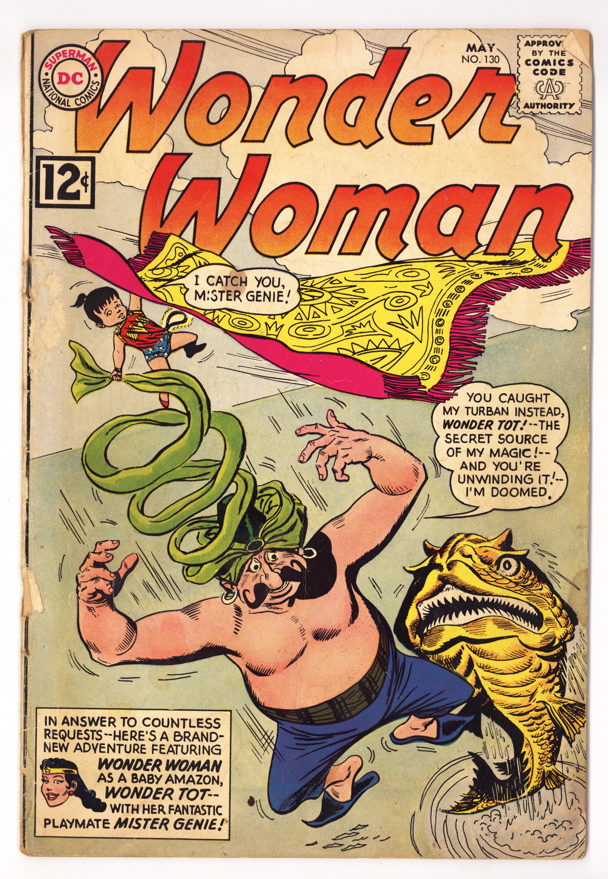 Wonder Woman Vol 1 130 GD+ (2.5) (1962) 