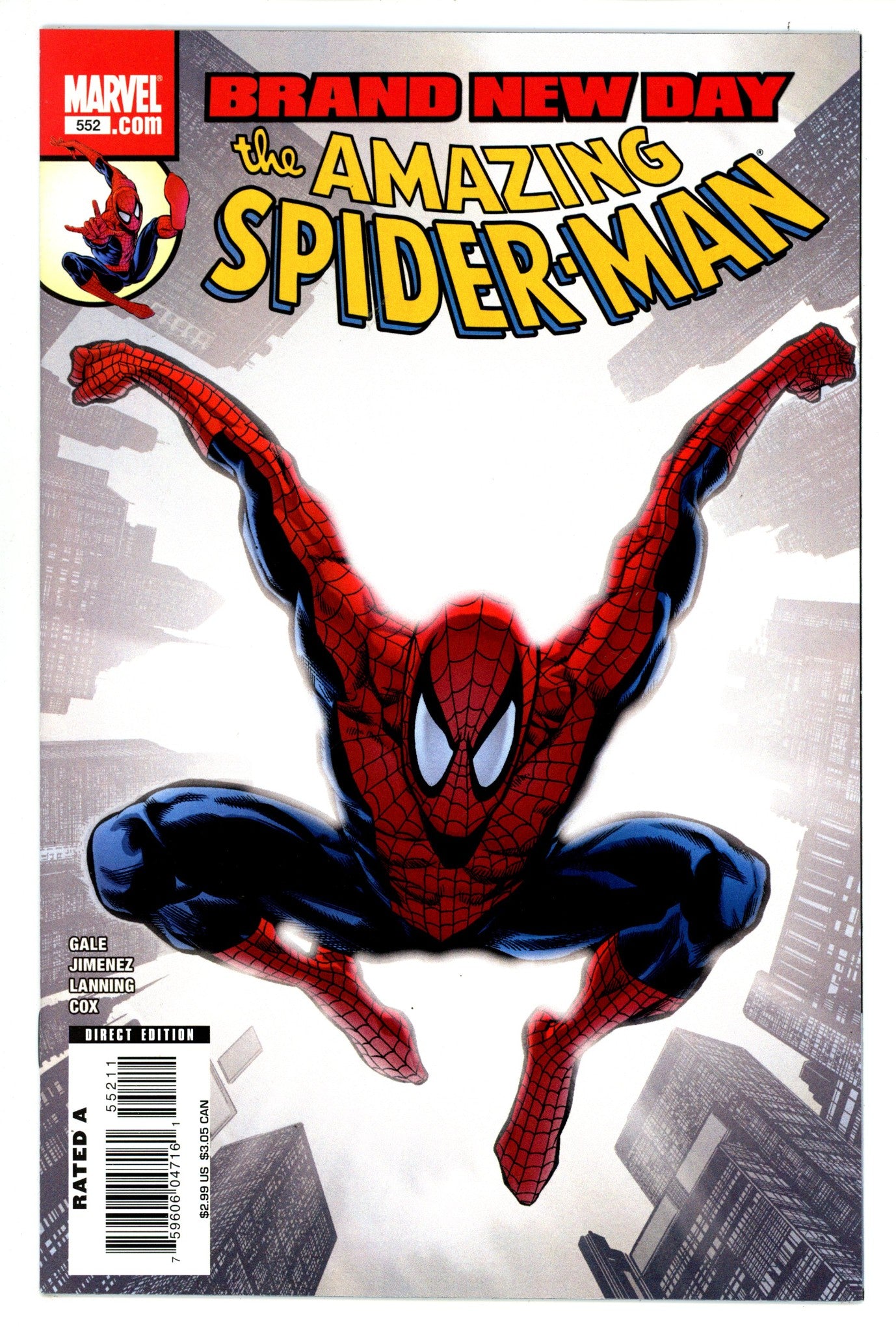 The Amazing Spider-Man Vol 2 552 NM- (9.2) (2008) 