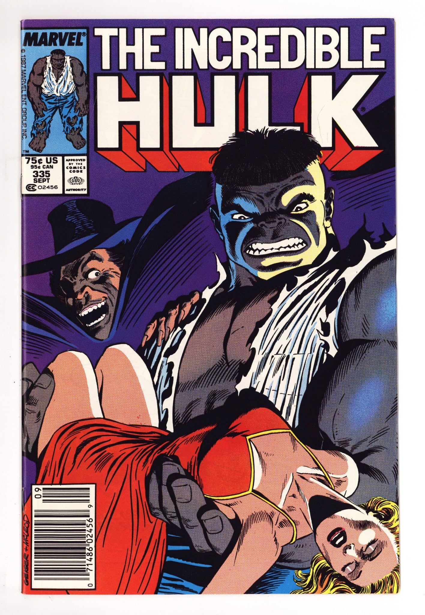 The Incredible Hulk Vol 1 335 NM- (9.2) (1987) Newsstand 