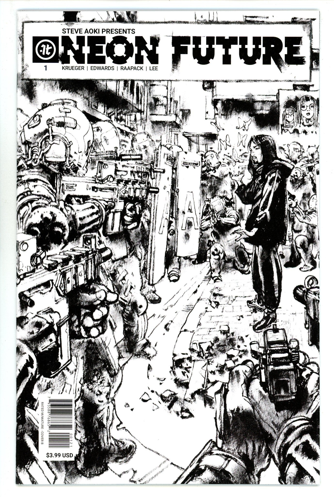 Neon Future   1  High Grade   (2019) Gi B&W   Variant  