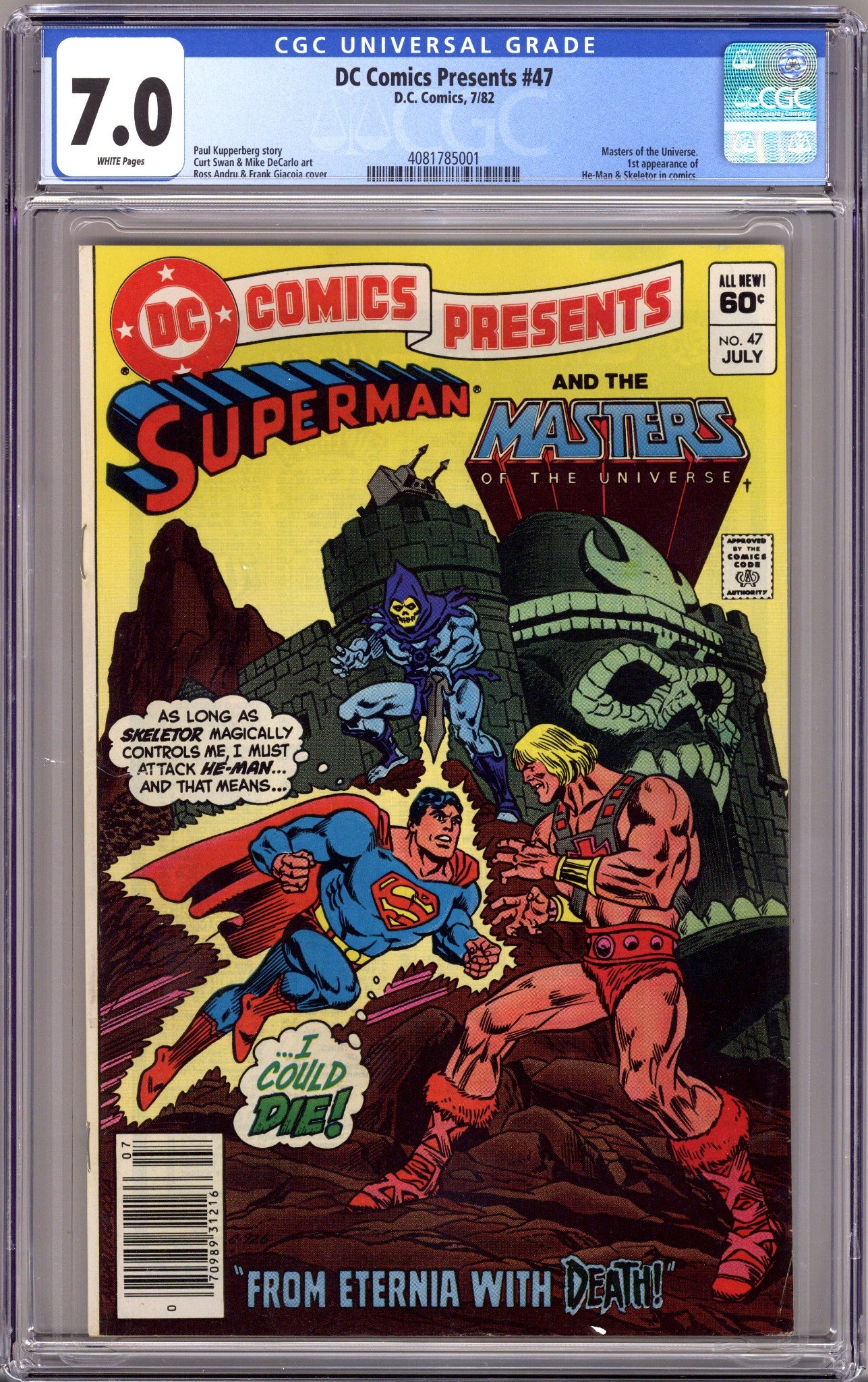 DC Comics Presents Vol 1 47 CGC 7.0 (FN/VF) (1982) Newsstand 
