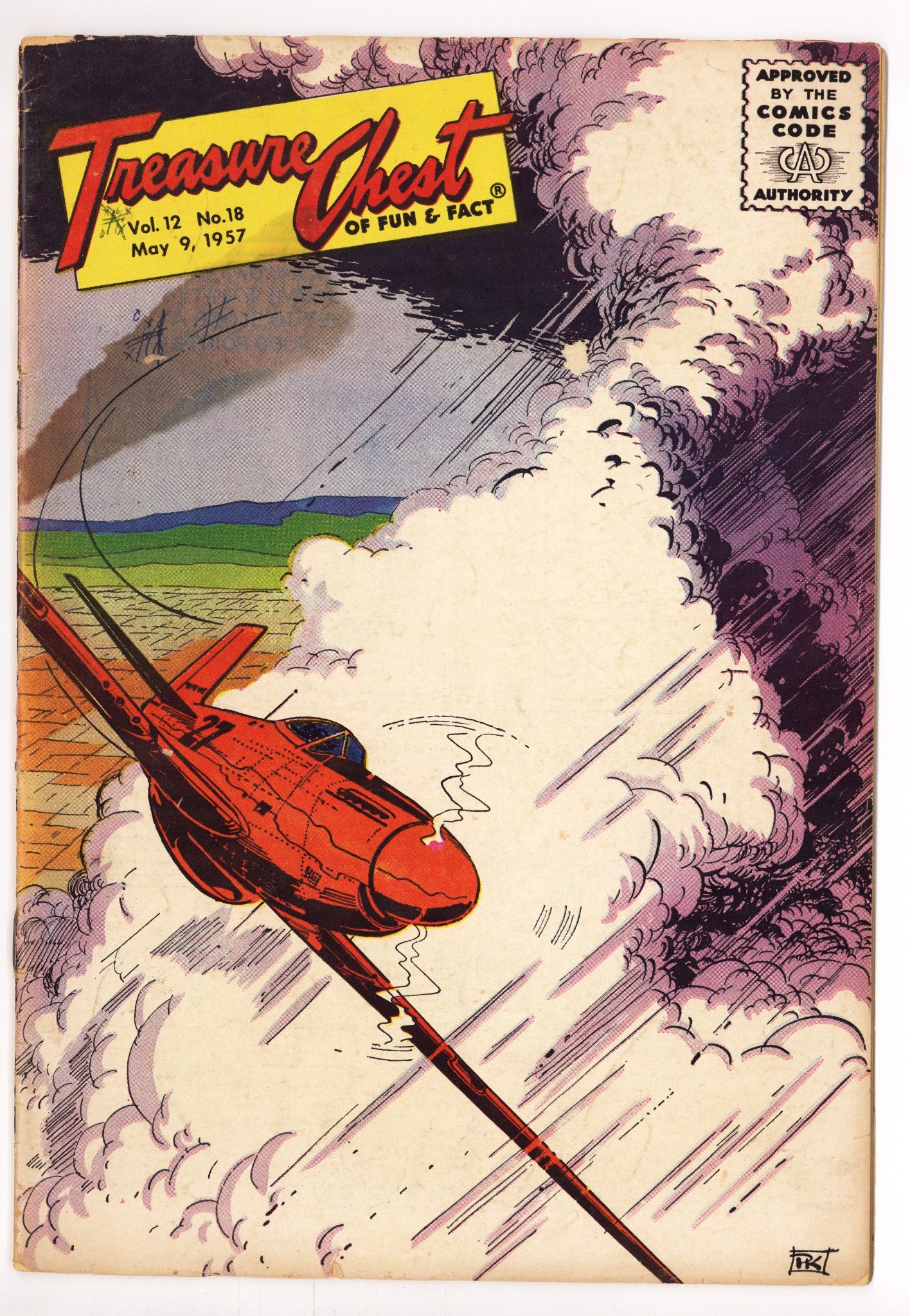 Treasure Chest of Fun and Fact Vol 12 18 [224] Very Low Grade Cover Detached (1957) 