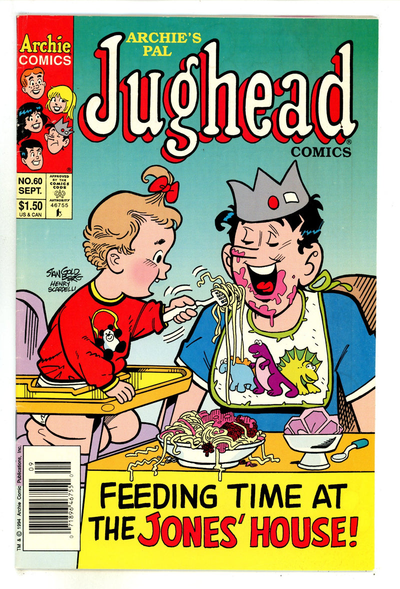 Archie's Pal Jughead Comics  60  Low Grade  (1994)  Newsstand  