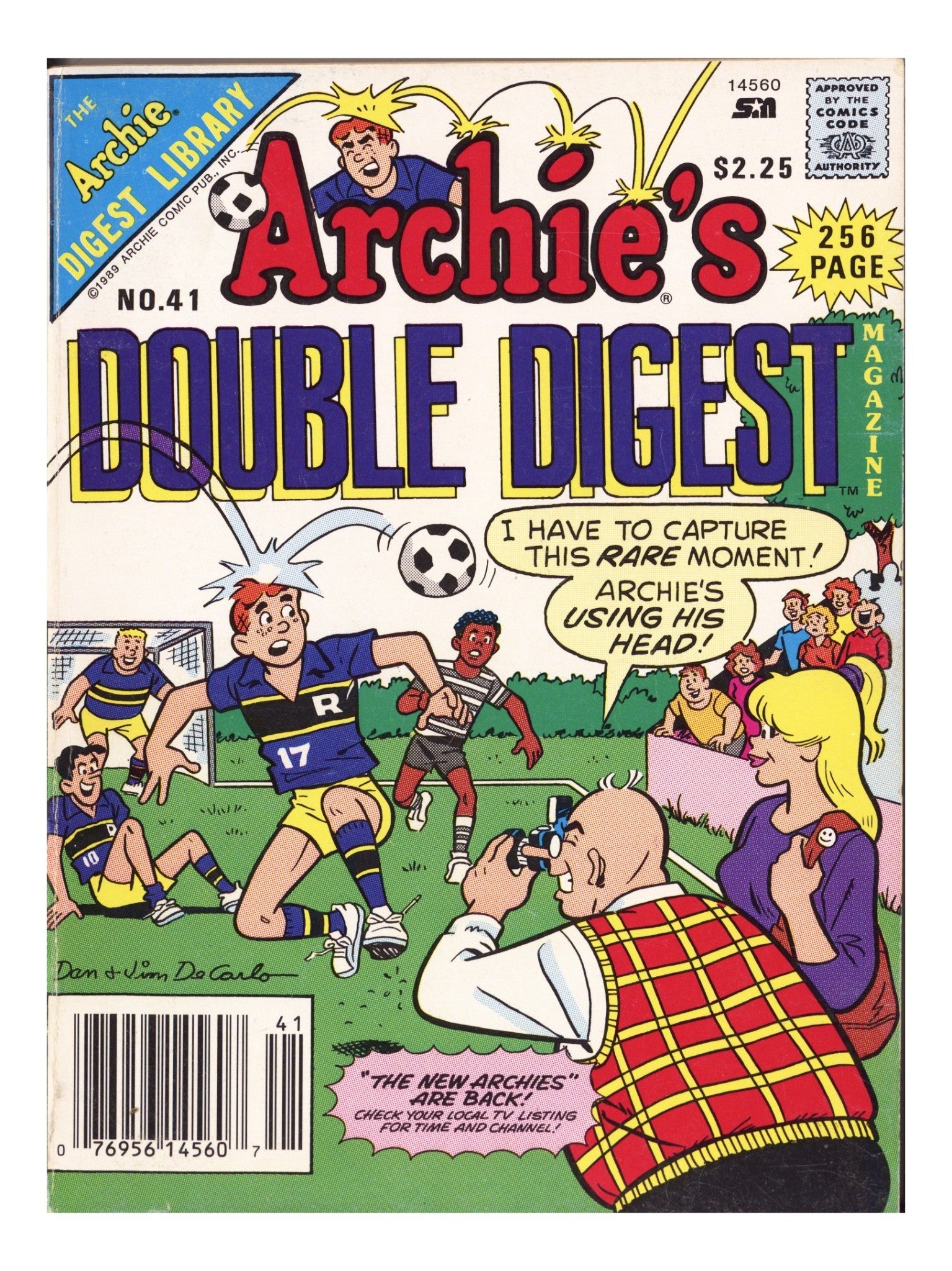 Archie's Double Digest Magazine 41 Mid Grade (1989) Newsstand 