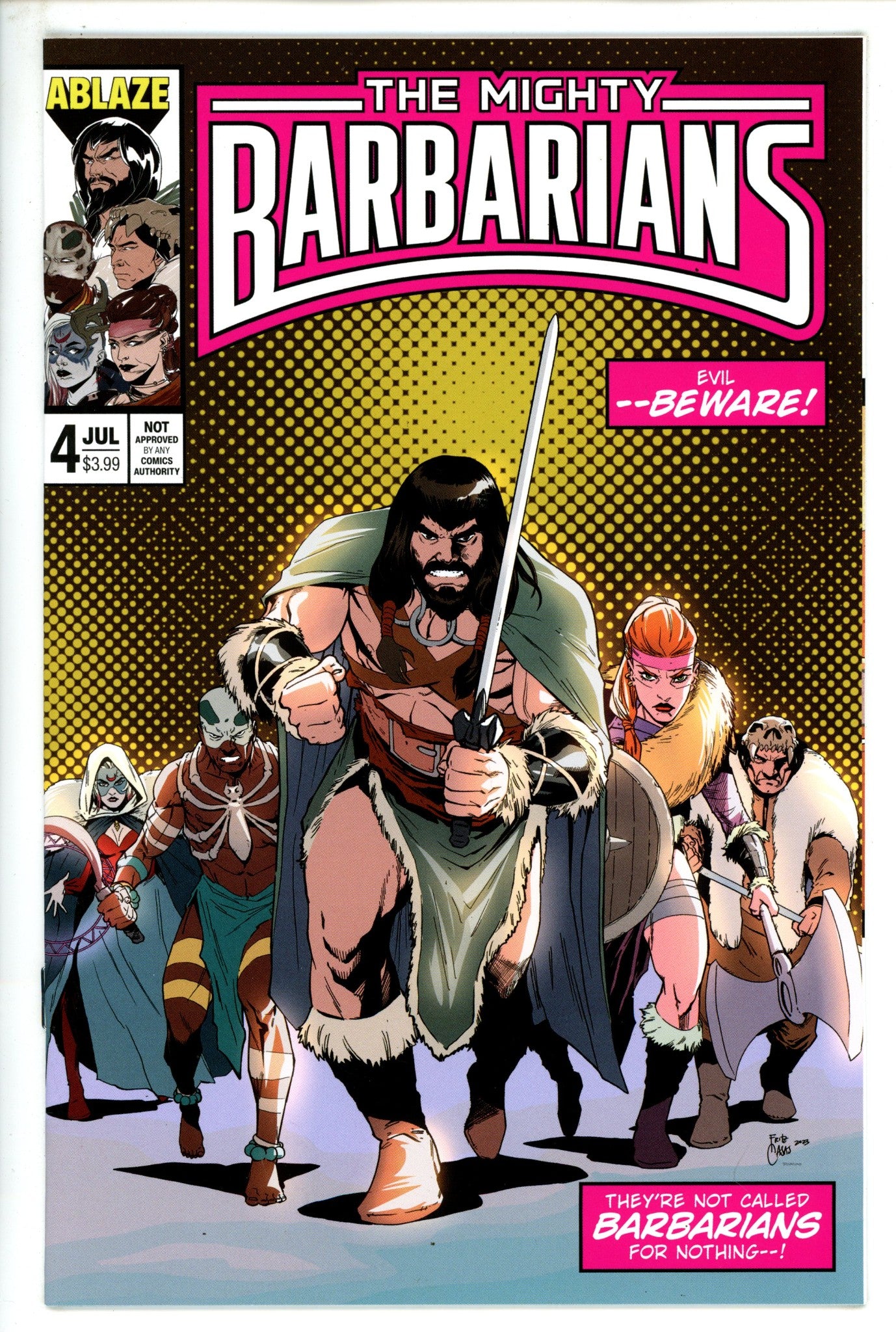 The Mighty Barbarians 4 High Grade (2023) Casas Variant 