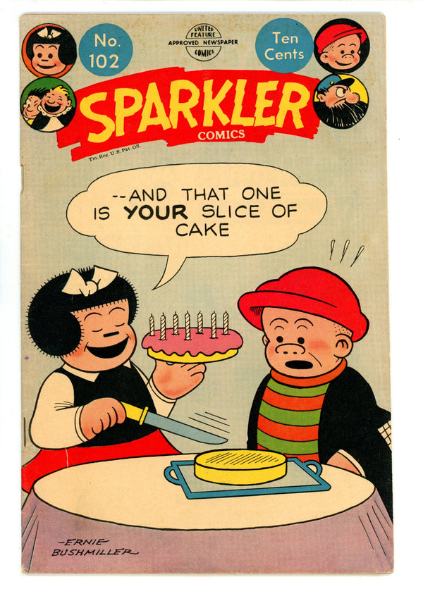 Sparkler Comics 102 VG/FN (5.0) (1951)