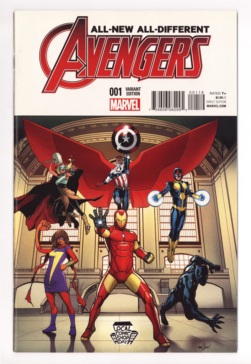All-New, All-Different Avengers Vol 1 1 High Grade (2016) Marquez Variant 